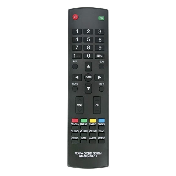 New Replacement CS-90283-1T Remote Control Compatible with Sanyo DP47840 DP50741 DP50842 FVM3982 GXFA GXBD GXBM FVM5082 DP42840 DP26640-02