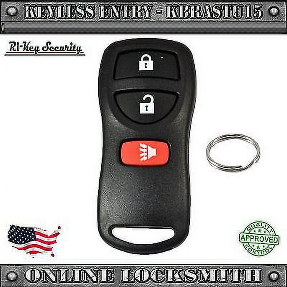 New Replacement Keyless Entry Remote Fob for Nissan Infiniti 3 Buttons Kbrastu15