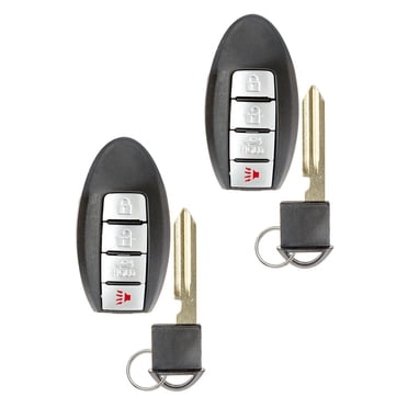 2x Keyless Entry Remote Car Fob With Key Blade Insert & 46 Chip For Nissan Altima
