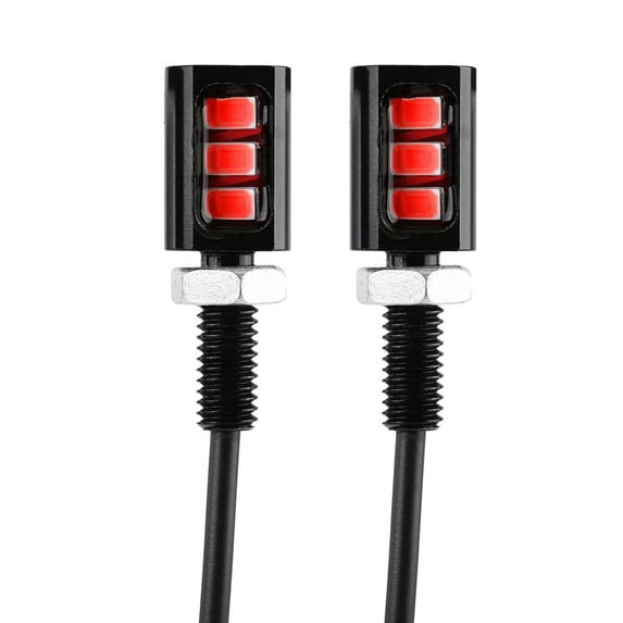 New Replacement License Plate Light Lamp Bulbs 2pcs 3LED Accessories Car Screw Bolt Waterproof Yellow/Red/Blue