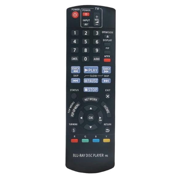 New Replacement N2QAYB000575 Remote Control Compatible with Panasonic DMP-MS10 DMP-BDT210 DMP-BDT110 Blu-Ray DVD Player DMP-BD75 DMP-BD755 DMP-MST60