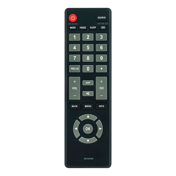 New Replacement NH305UD Remote Control Compatible with Emerson LC320EM3FA LF461EM4 LF461EM4A LF501EM6F LE240EM4 LE290EM4 LF391EM4F LF402EM6F