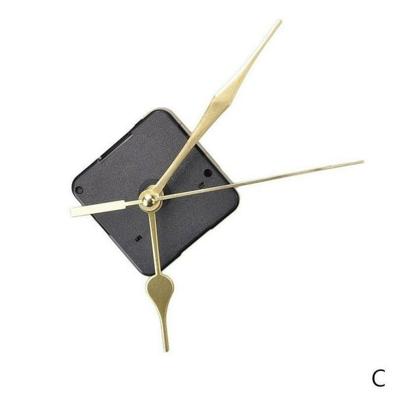 Classic Quartz Clock Movement Mechanism Black Metal Pointer Parts Repair DIY X0R9