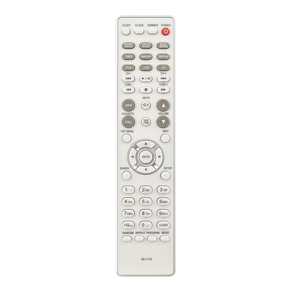 New Replacement RC-1174 Remote Control Compatible with Denon RCD-N7 RCDN7 RCDN8 RCDN10 RCDM40 RCDN8K RCD-N8 RCD-N10 RCD-N9 RCD-M40 RCD-N8K