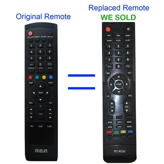 New Replacement RC-RCA2 Remote Control fit for RCA LED HDTV RLD3273A RLDED2952A RLDED3230A-RK RLDED3258A-E RLDED3260A RLDED3916A RLDED3916B RLDED3955A-C