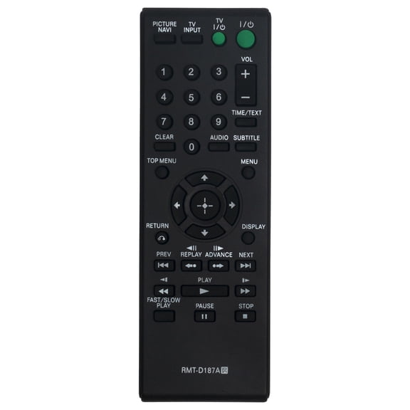 New Replacement RMT-D187A Remote Control Compatible with DVD CD DVP-SR500H DVP-SR101P DVP-SR200P Player DVP-NS611HP DVP-SR500HP DVP-SR510P