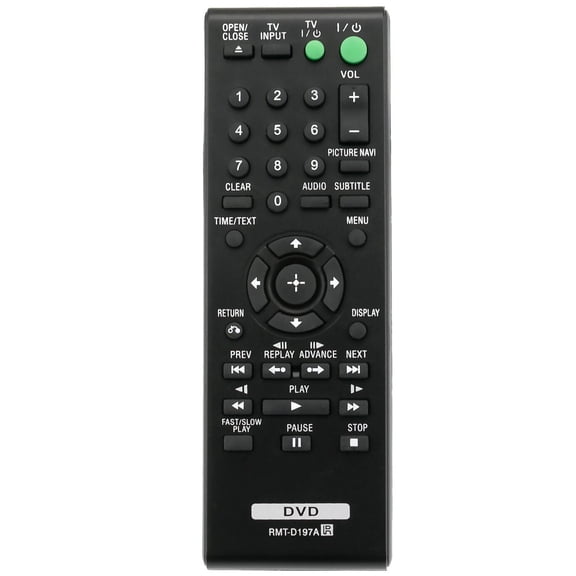New Replacement RMT-D197A Remote Control Compatible with DVP-SR210 DVP-SR201P DVP-SR405P DVD Player P-SR510H DVP-SR210P
