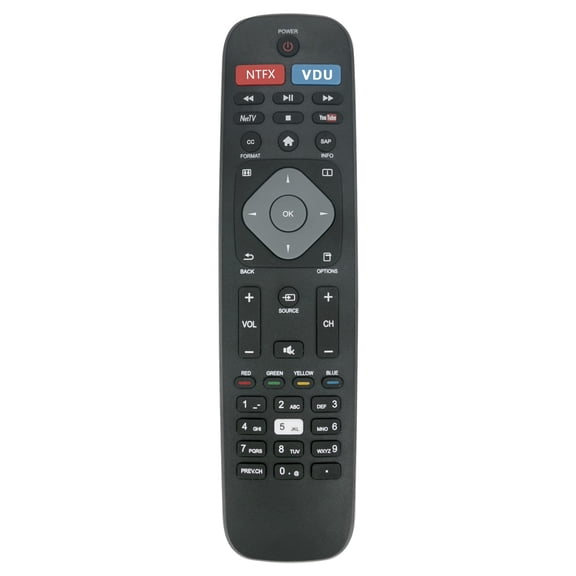 New Replacement Remote Control Compatible with Philips NH500UW NH503UP/28 29 32 39 40 43 46 49 50 55 58 65 75 LED/LCD/HDTV/UHD PHI-958