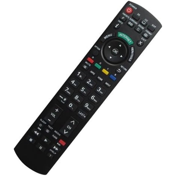New Replacement Remote Control for Panasonic N2QAYB000829 TC55AS530UE TC55AS680U TC55ASU534 TC60AS530 TC60AS530U Viera LED HDTV TV