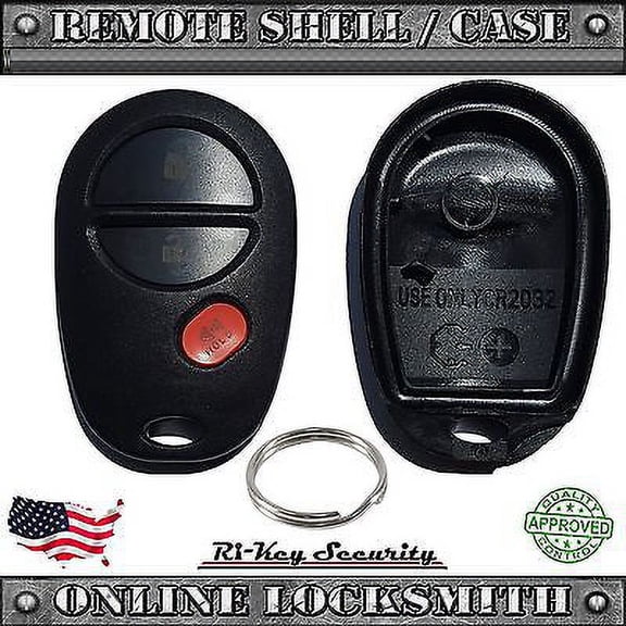 New Replacement Shell / Case for Toyota Keyless Entry Remote Repair Broken FOB