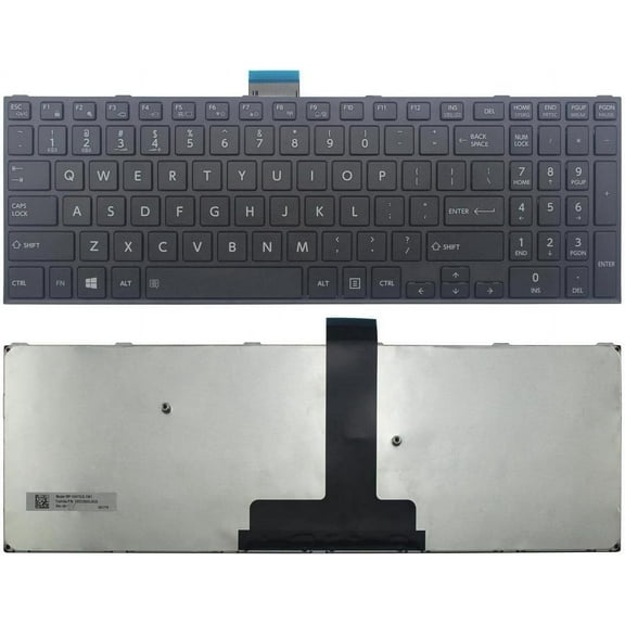 New Replacement for Toshiba Satellite Pro R50-C tecra A50-C A50-C-1KC A50-C-1XC A50-C-290 A50-C-179 A50-C1510 A50-C1520 Z50-C Z50-C1550 Laptop Keyboard - Non-Backlit US Black English