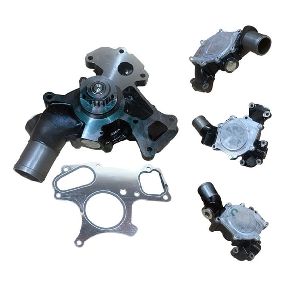 New Replacement Water Pump Compatible with Caterpillar 3054C/3054E 2010-2020 Perkins 1104 equivalent (C4.4 related) (1204) 4.4L 4-cyl Turbo Diesel 4-Cylinder Belt Replaces T413418
