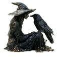thumbnail image 1 of New Resin Witch Figurine Halloween Outdoor Desktop Decorations (Witch Statue 5.91in), 1 of 5