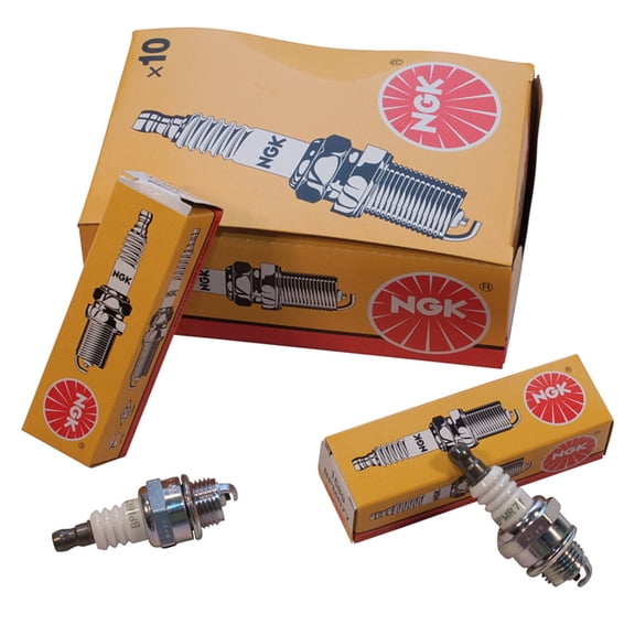 NGK BPM7Y BPMR7Y Spark Plug Pack of 10 Compatible with 2000 Echo 2-Stroke Trimmer Blower Hedge Trimmer Edger 14mm V-Power 3/4 Hex Copper Core Replaces 4921 1589 2101 91028
