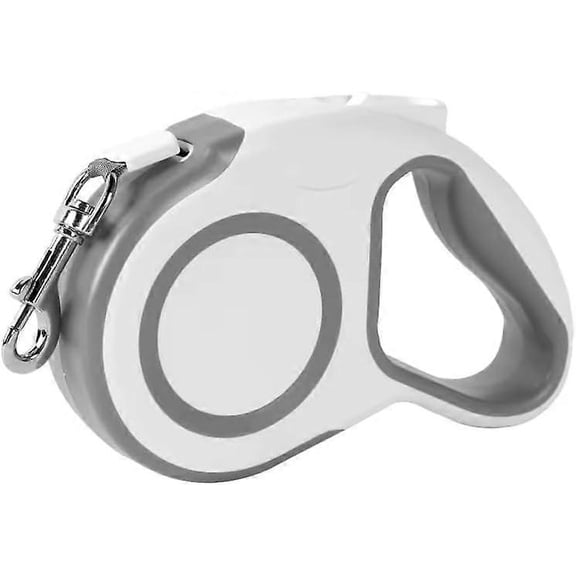 New Retractable Dog Leash Tangle Free |   16ft Strong Nylon Tape |   One Handed Braking System |   Supports up to 30 kg / 65 lb |   180    Non Coiling-Grey