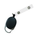 thumbnail image 1 of Retractable Reel ID Badge Lanyard Name Tag Key Card Holder Belt Clip, One Size, Black, 1 of 9