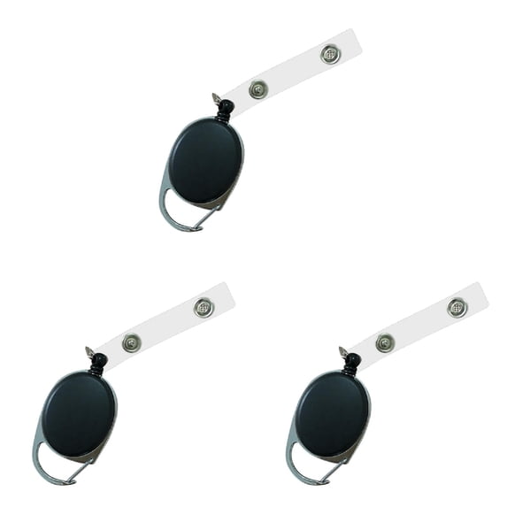 New Retractable Reel ID Badge Lanyard Name Tag Key Card Holder Belt Clip,One Size,Bronze