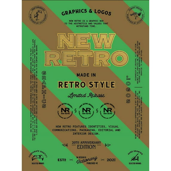 New Retro: 20th Anniversary Edition: Graphics & Logos in Retro Style, (Paperback)