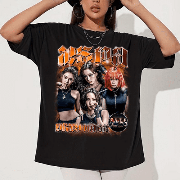 New Retro Aespa Dirty Work T-Shirt, 2025 Aespa Live Tour