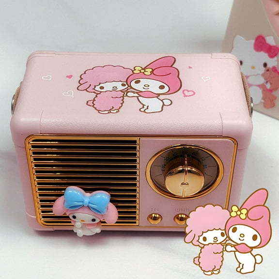 New Retro Cartoon KT Cat KRM CNMR(Big-ear Dog)  Bluetooth Speaker with High Configuration Karaoke Function Ambient Lighting Sweet Gift