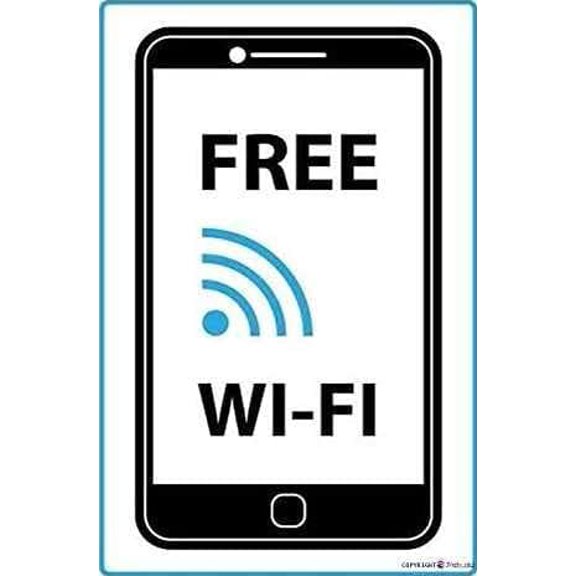 New Retro Metal Tin Sign|Free WiFi Vintage Look Custom Vintage Sign |Home Club Bar Man Cave Garage Farm Wall Decorative Metal tin Sign 8x12 Inches