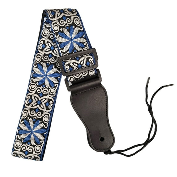 New Retro Vintage Jacquard Woven Acoustic Electric Guitar Strap