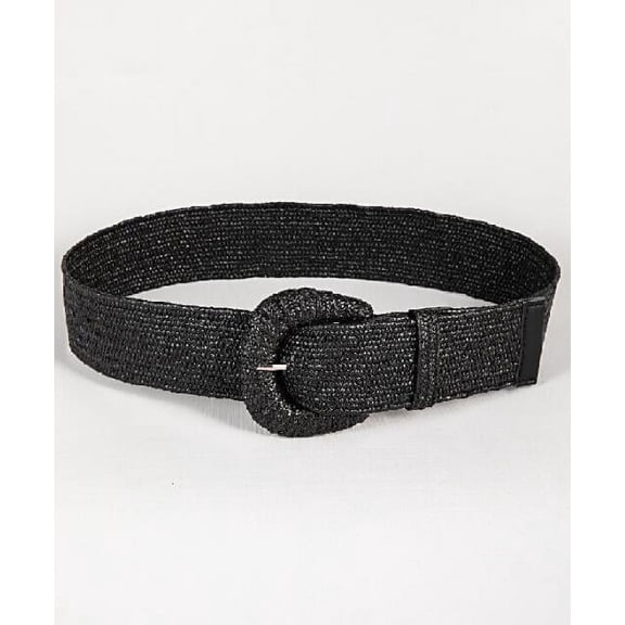 New Retro Women Summer Pin Buckle Belts Fashion Female Braided Wide Belts Designer Woven Elastic PP Straw Grass Girls Waistband
