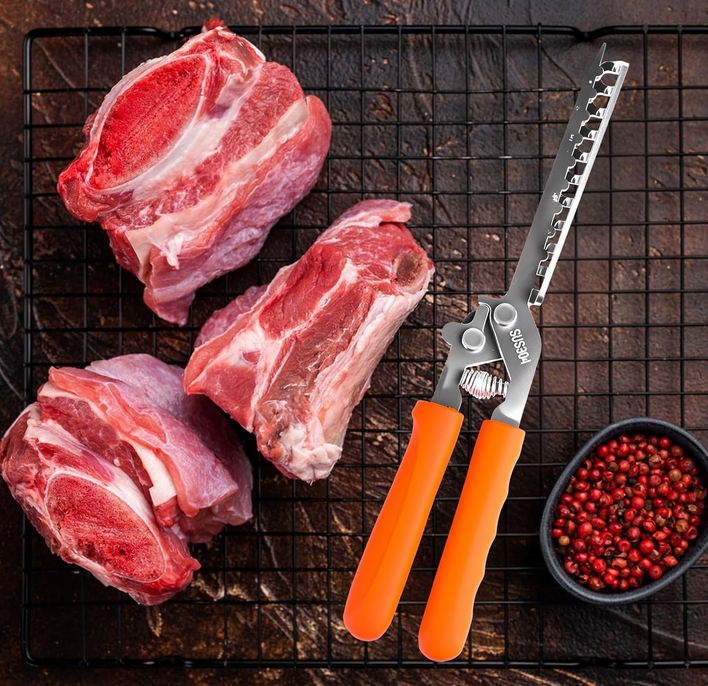 Instruments For Rib Extraction New Ribs Membrane Removal Tool- 300g BBQ Rib Skinner With Ergonomic ...