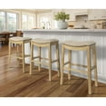 thumbnail image 1 of New Ridge Home Goods 31" Saddle Bar-Height Stool Natural, 1 of 12
