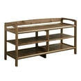 thumbnail image 1 of New Ridge Home Goods Abingdon 3-tier Solid Wood Console in Antique Chestnut, 1 of 9