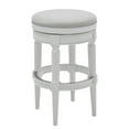thumbnail image 1 of New Ridge Home Goods Chapman 31" Backless Wood Bar Height Swivel Stool in White, 1 of 5