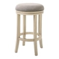 thumbnail image 1 of New Ridge Home Goods Victoria 25" Wood Bar Height Swivel Stool in Ivory, 1 of 2