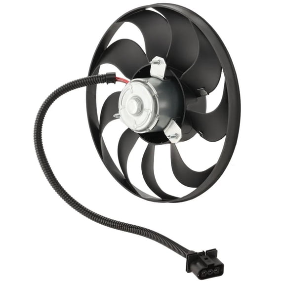 New Right Cooling Fan Assembly Compatible With Volkswagen Beetle Sport 4 Cyl 1.8L Jetta GL 4 Cyl 1.8L Golf Comfortline 5 Cyl 2.5L 1999-2010 By VW3117111 1C0959455C