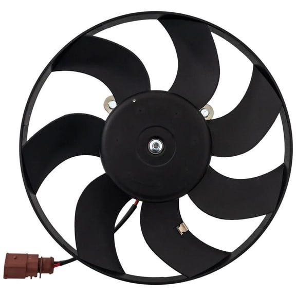 New Right Cooling Fan Assembly Compatible With Volkswagen Passat Comfortline 5 Cyl 2.5L 2012 Production Date Up To March 04 Jetta Comfort TDI 4 Cyl 2.0L 2009-2019 By 1K0959455ET