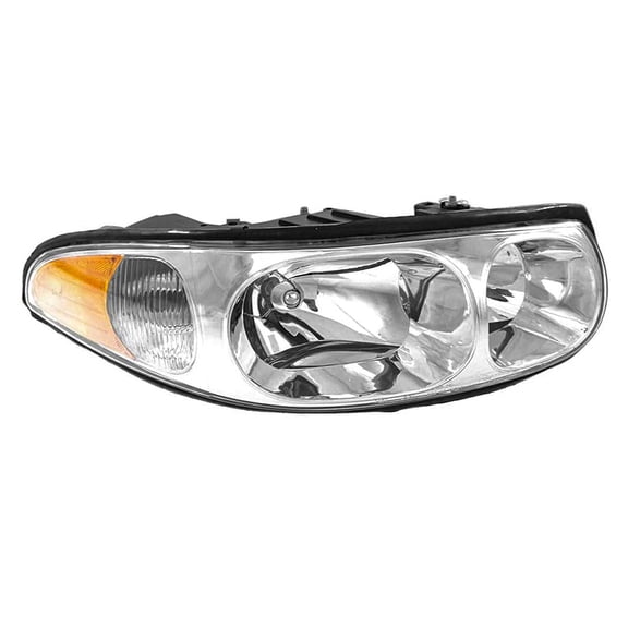 New Right Halogen Headlight Compatible With Buick Lesabre Custom Sedan 4 Door 3.8L 2000 2001 2002 2003 2004 2005 By Part Number Gm2503209 19245370