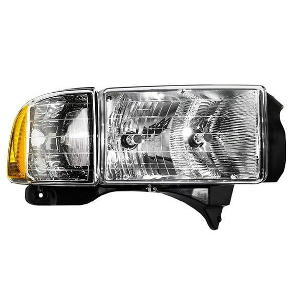 New Right Halogen Headlight Compatible With Dodge Ram 1500 Ws Standard Cab Pickup 1999 2000 2001 By Part Number 55077024Ac
