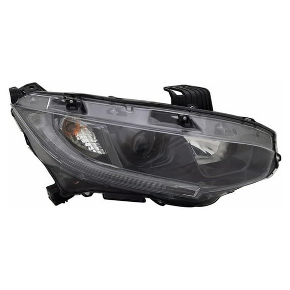 New Right Halogen Headlight Compatible With Honda Civic I Style Sedan 4 Door 2.0L 2021 By Part Number 33100-Teg-A31