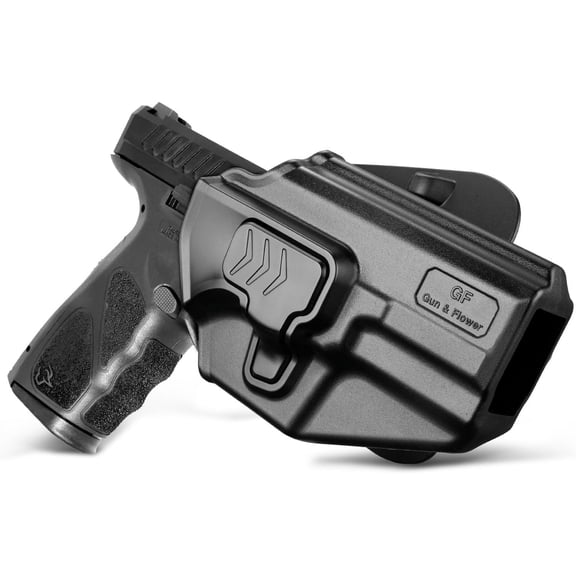 Gun & Flower OWB Holster for Taurus TS9, Index Finger Release, Adjustable Cant, Right-Hand