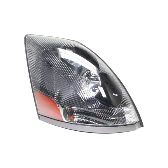 New Right Headlight Compatible With Cat Volvo Heavy Duty VNL Base Straight Tractor Non Protruding 2004-2013 2014 2015 By Part Number 82329127