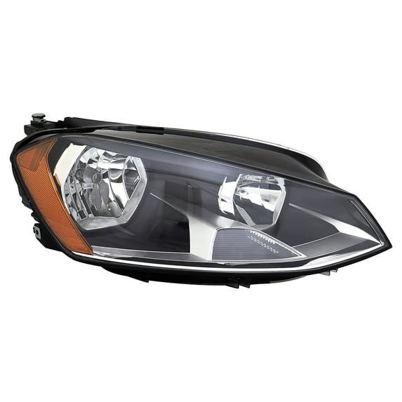 Right Passenger Halogen Headlight Compatible With Volkswagen GTI Autobahn Golf SEL 2015 2016 2017 2.0L 1.8L TSI EA888 VW2503160 5GM941006C