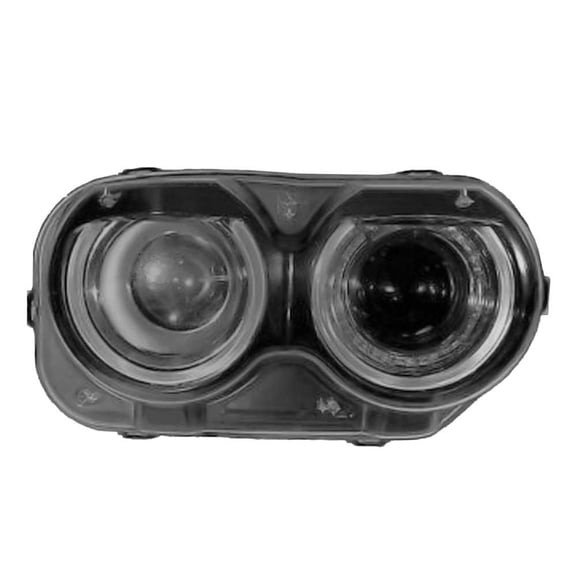 New Headlight Compatible with 2015-2023 Dodge Challenger 3.6L 5.7L V6 Right Passenger Side HALOGEN RD10010111AQ 375HP