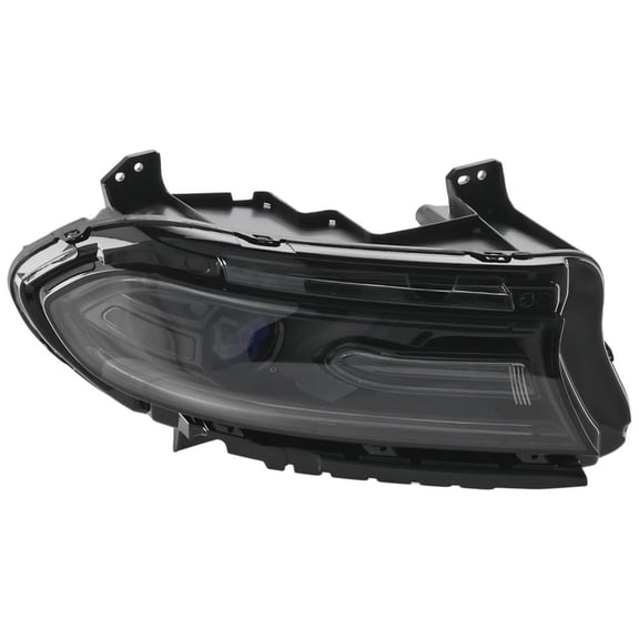 Headlight Compatible with 2015-2016 Dodge Charger 3.6L 5.7L V6 Hellcat Right Passenger Side HALOGEN REPD100181Q 370HP