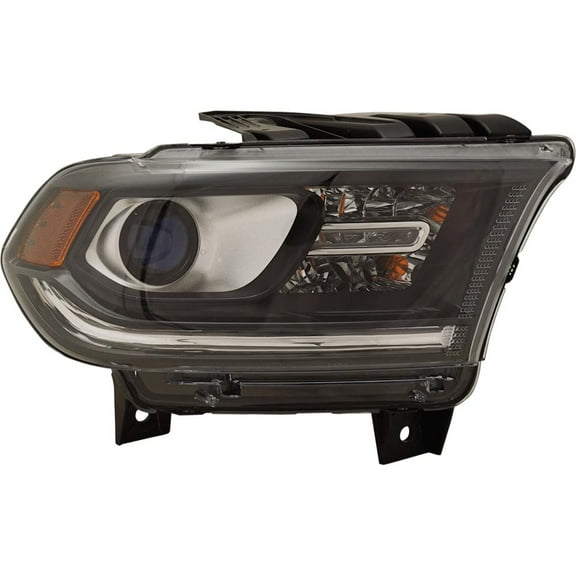 New Headlight Compatible with 2016-2020 Dodge Durango 3.6L 5.7L V6 Hellcat Right Passenger Side HALOGEN RD10010023 360HP