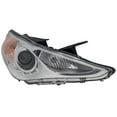 thumbnail image 1 of Headlight Compatible with 2011-2014 Hyundai Sonata 2.4L 2.0L I4 Right Passenger Side HALOGEN REPH100131Q 274HP, 1 of 8