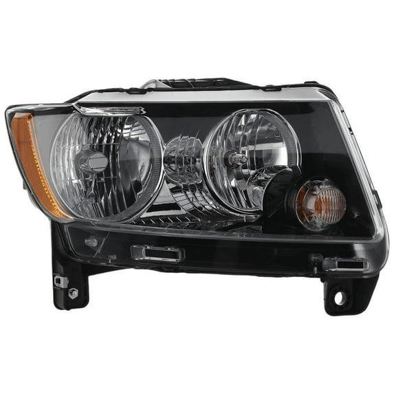Headlight Compatible with 2013-2017 Jeep Compass 2.4L 2.0L I4 ED6 Right Passenger Side HALOGEN REPJ100151Q 200HP