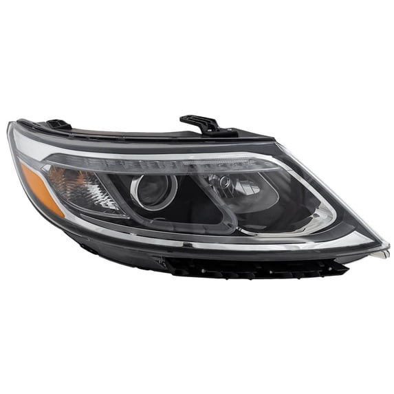 Headlamp Assembly Compatible with 2014-2015 Kia Sorento 2.4L 3.3L I4 HALOGEN REPK100163Q 191HP