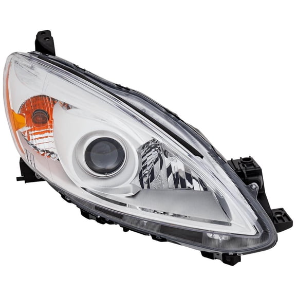 New OEM Replacement Headlight Assembly Compatible with 2012-2017 Mazda 5 Right Passenger Side 2.3L 2.5L I4 L3 L5 HALOGEN REPM100301 153HP