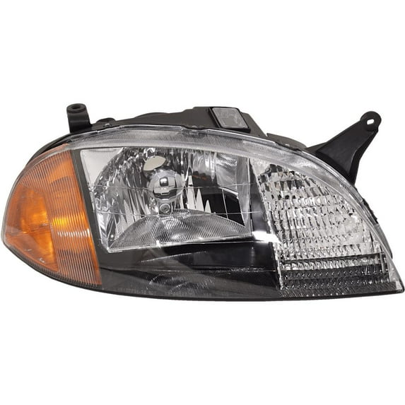 Headlamp Assembly Compatible with 1998-2001 Suzuki Swift Metr CHEVROLET METRO Replaces 20-5329-01 20532901 GM2503166 3512152G00 HALOGEN 20-5329-01