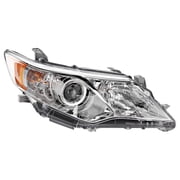 New Headlamp Assembly Compatible with 2012-2014 Toyota Camry 2.5L 3.5L I4 HALOGEN REPT100367Q 200HP