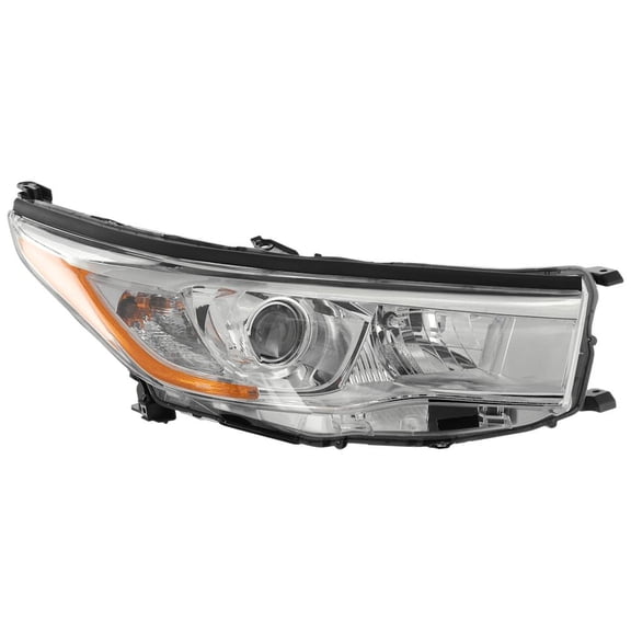 Headlight Compatible with 2014-2016 Toyota Highlander 2.7L 3.5L I4 Right Passenger Side HALOGEN REPT100397Q 295HP